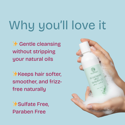 Rosemary & Mint Shampoo - Sulfate free - Paraben Free - 250ml